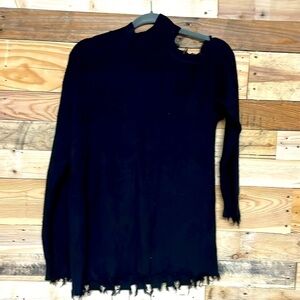 Maurice’s size large black cold shoulder destress sweater 2/$30